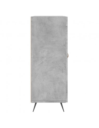 Credenza Grigio Cemento 69,5x34x90 cm in Legno Multistrato