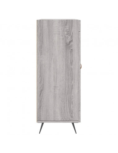 Credenza Grigio Sonoma 69,5x34x90 cm in Legno Multistrato
