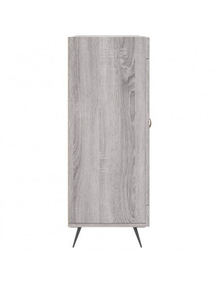 Credenza Grigio Sonoma 69,5x34x90 cm in Legno Multistrato