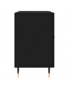 Credenza Nera 100x36x60 cm in Legno Multistrato 2