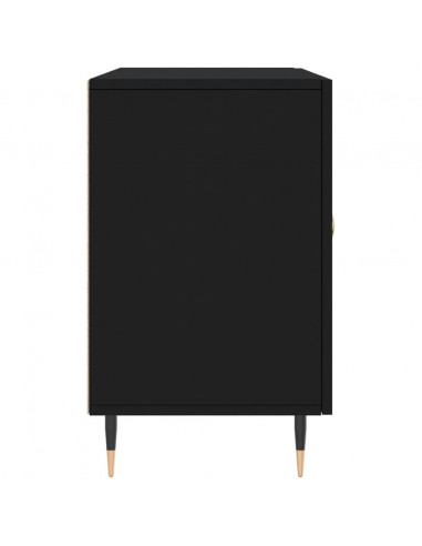 Credenza Nera 100x36x60 cm in Legno Multistrato