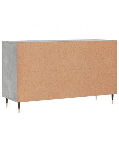 Credenza Grigio Cemento 100x36x60 cm in Legno Multistrato