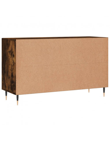 Credenza Rovere Fumo 100x36x60 cm in Legno Multistrato