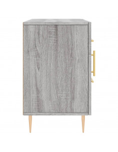 Credenza Grigio Sonoma 100x36x60 cm in Legno Multistrato 2