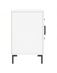 Credenza Bianca 100x36x60 cm in Legno Multistrato 2