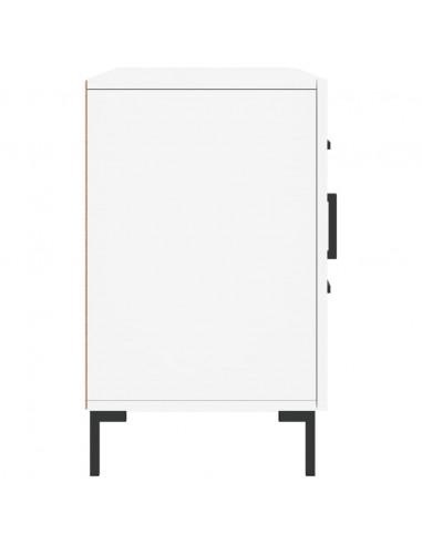 Credenza Bianca 100x36x60 cm in Legno Multistrato