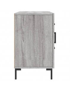 Credenza Grigio Sonoma 100x36x60 cm in Legno Multistrato 2