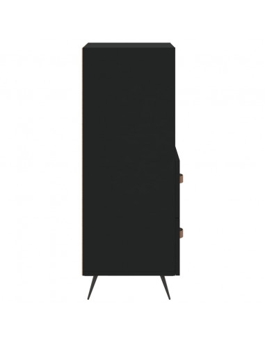 Credenza Nero 34,5x34x90 cm in Legno Multistrato
