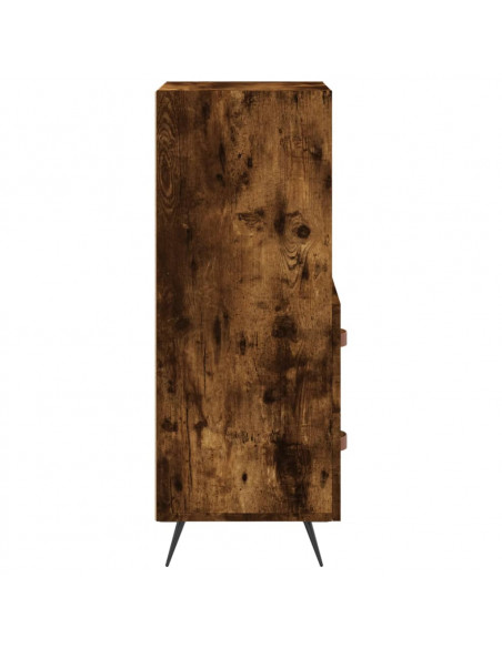 Credenza Rovere Fumo 34,5x34x90 cm in Legno Multistrato