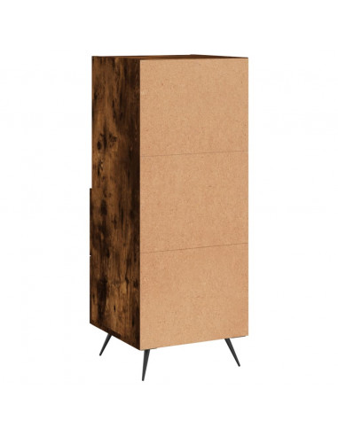 Credenza Rovere Fumo 34,5x34x90 cm in Legno Multistrato
