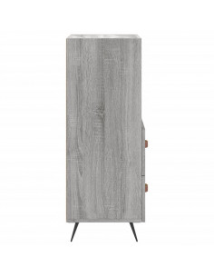 Credenza Grigio Sonoma 34,5x34x90 cm in Legno Multistrato 2