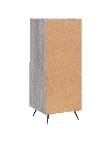 Credenza Grigio Sonoma 34,5x34x90 cm in Legno Multistrato