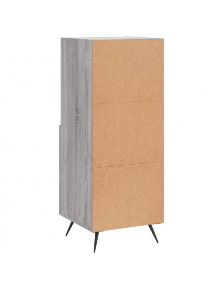 Credenza Grigio Sonoma 34,5x34x90 cm in Legno Multistrato