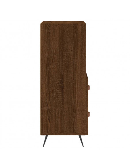 Credenza Rovere Marrone 34,5x34x90 cm in Legno Multistrato