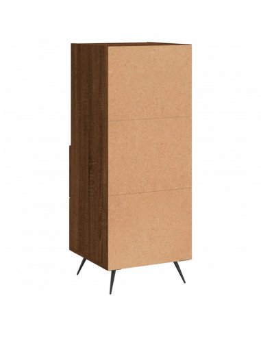 Credenza Rovere Marrone 34,5x34x90 cm in Legno Multistrato