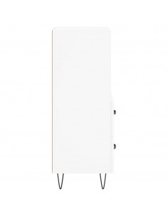 Credenza Bianca 34,5x34x90 cm in Legno Multistrato 2