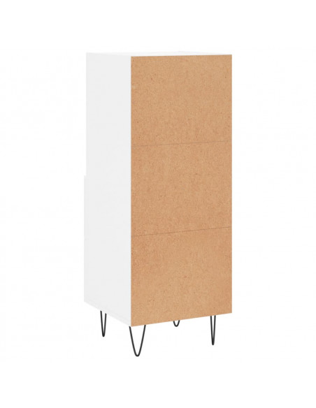 Credenza Bianca 34,5x34x90 cm in Legno Multistrato