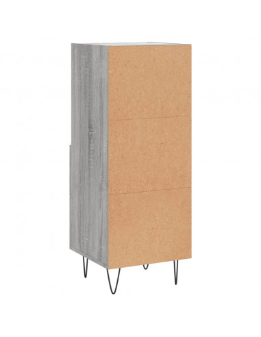 Credenza Grigio Sonoma 34,5x34x90 cm in Legno Multistrato