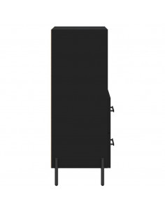 Credenza Nero 34,5x34x90 cm in Legno Multistrato 2