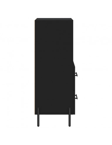 Credenza Nero 34,5x34x90 cm in Legno Multistrato
