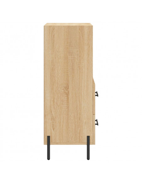 Credenza Rovere Sonoma 34,5x34x90 cm in Legno Multistrato