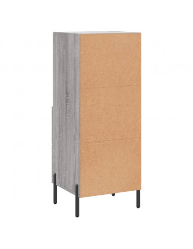 Credenza Grigio Sonoma 34,5x34x90 cm in Legno Multistrato