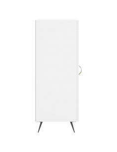 Credenza Bianca 34,5x34x90 cm in Legno Multistrato 2