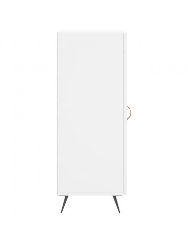 Credenza Bianca 34,5x34x90 cm in Legno Multistrato