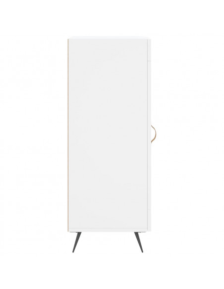 Credenza Bianca 34,5x34x90 cm in Legno Multistrato