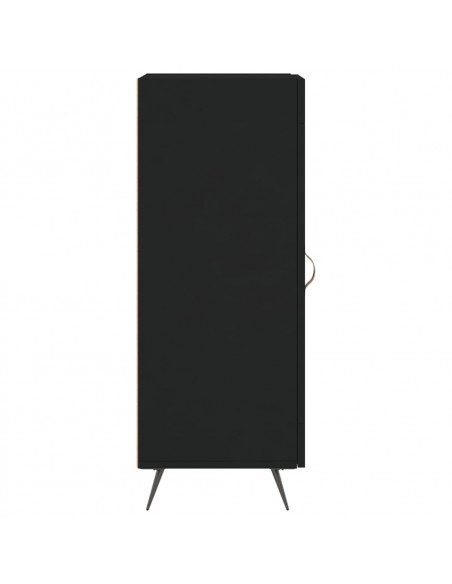Credenza Nero 34,5x34x90 cm in Legno Multistrato