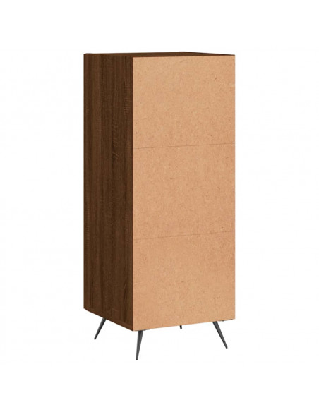 Credenza Rovere Marrone 34,5x34x90 cm in Legno Multistrato