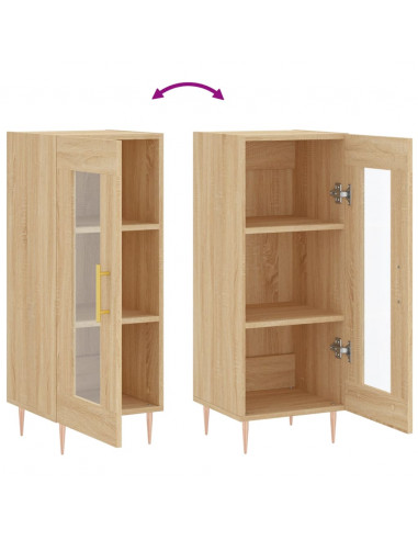 Credenza Rovere Sonoma 34,5x34x90 cm in Legno Multistrato