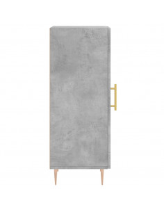 Credenza Grigio Cemento 34,5x34x90 cm in Legno Multistrato 2