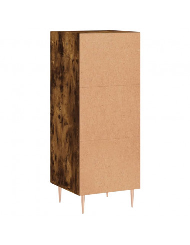 Credenza Rovere Fumo 34,5x34x90 cm in Legno Multistrato