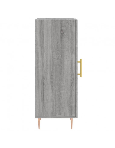 Credenza Grigio Sonoma 34,5x34x90 cm in Legno Multistrato