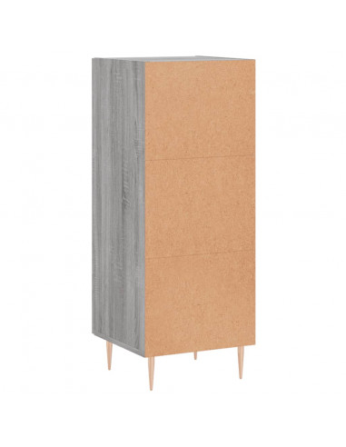 Credenza Grigio Sonoma 34,5x34x90 cm in Legno Multistrato