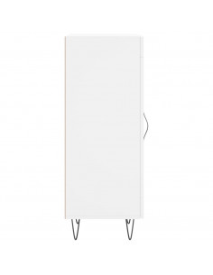 Credenza Bianca 34,5x34x90 cm in Legno Multistrato 2