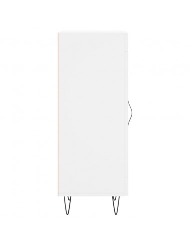 Credenza Bianca 34,5x34x90 cm in Legno Multistrato