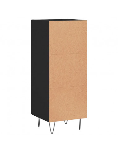 Credenza Nero 34,5x34x90 cm in Legno Multistrato