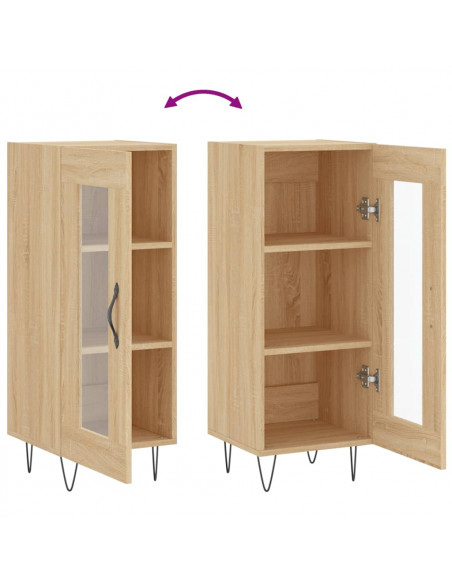 Credenza Rovere Sonoma 34,5x34x90 cm in Legno Multistrato