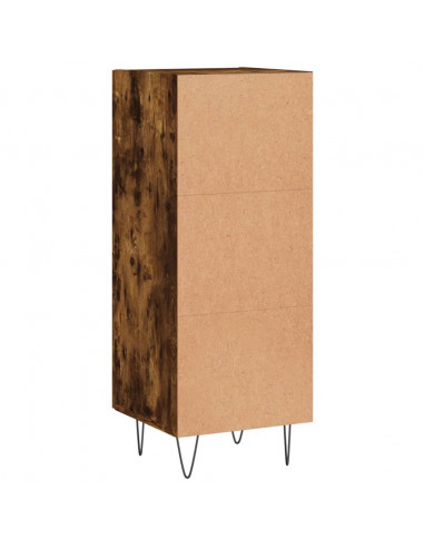 Credenza Rovere Fumo 34,5x34x90 cm in Legno Multistrato