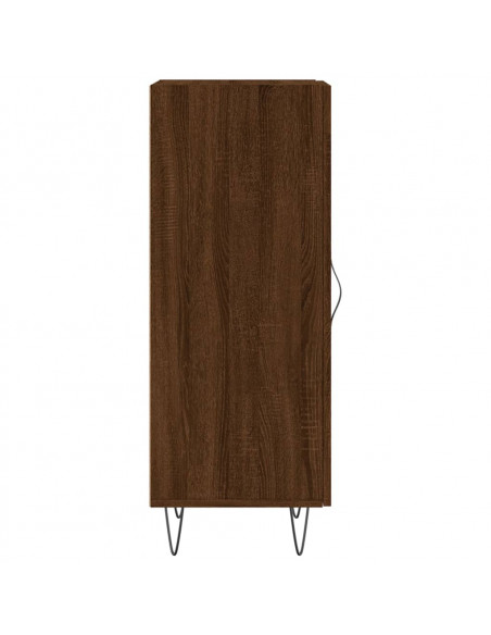 Credenza Rovere Marrone 34,5x34x90 cm in Legno Multistrato