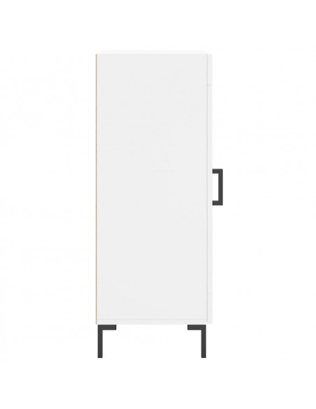 Credenza Bianca 34,5x34x90 cm in Legno Multistrato
