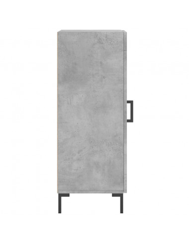 Credenza Grigio Cemento 34,5x34x90 cm in Legno Multistrato