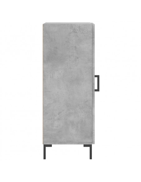Credenza Grigio Cemento 34,5x34x90 cm in Legno Multistrato