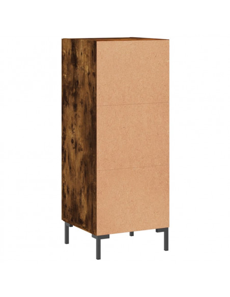 Credenza Rovere Fumo 34,5x34x90 cm in Legno Multistrato