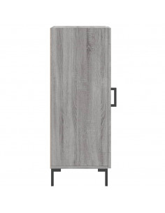 Credenza Grigio Sonoma 34,5x34x90 cm in Legno Multistrato 2