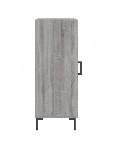 Credenza Grigio Sonoma 34,5x34x90 cm in Legno Multistrato
