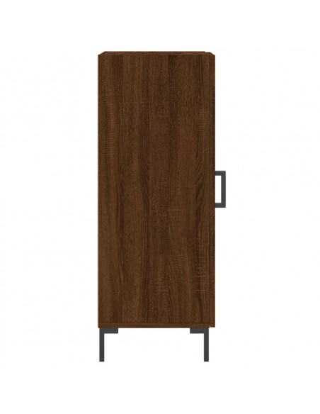 Credenza Rovere Marrone 34,5x34x90 cm in Legno Multistrato
