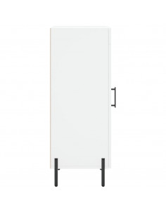 Credenza Bianca 34,5x34x90 cm in Legno Multistrato 2